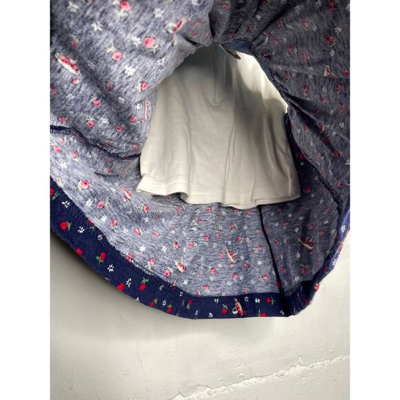 Vintage Hartstrings Baby Apple Picking Denim Dress Outfit 18 Months Embroidered - Picture 6 of 10